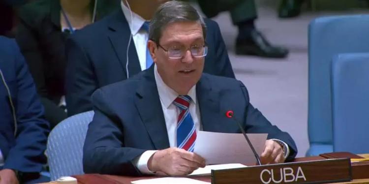 Foreign Minister Bruno Rodríguez Parrilla at the Open Debate of the Security Council on May 26, 2026 