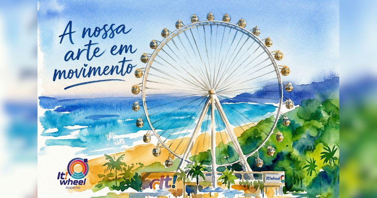 Roda-gigante de Itapema lança concurso cultural para escolher estampa do novo atrativo turístico da região