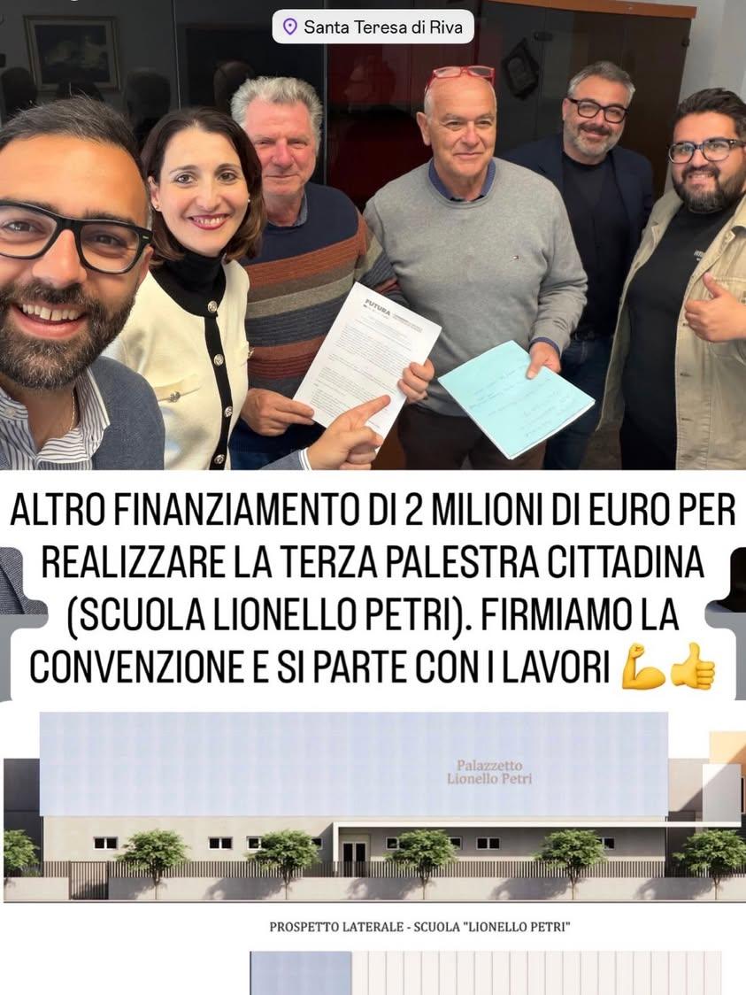 #finanziamento SANTA TERESA DI RIVA SI RIALZERÀ  Un altro finanziamento, un’altra opera pubblica che vedrà la luce nella...