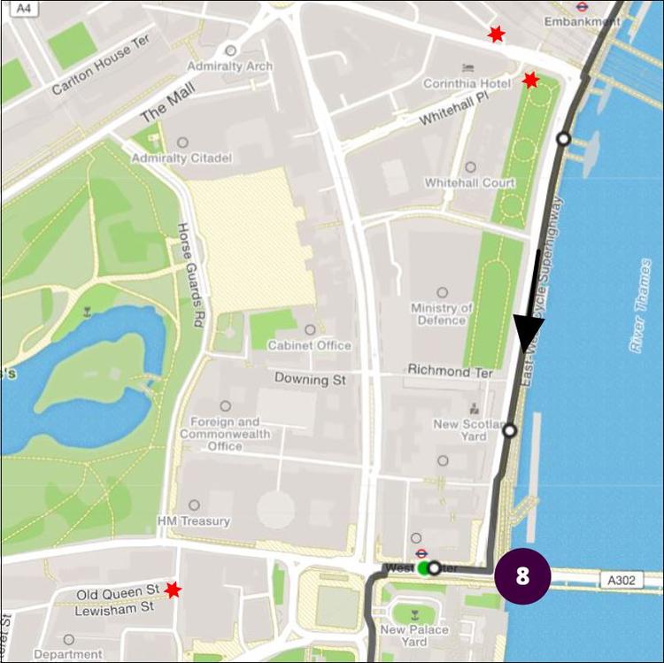 Part 11 of London Cycle Thames Circular onto Westminster Bridge by the Houses of Parliament and Big Ben