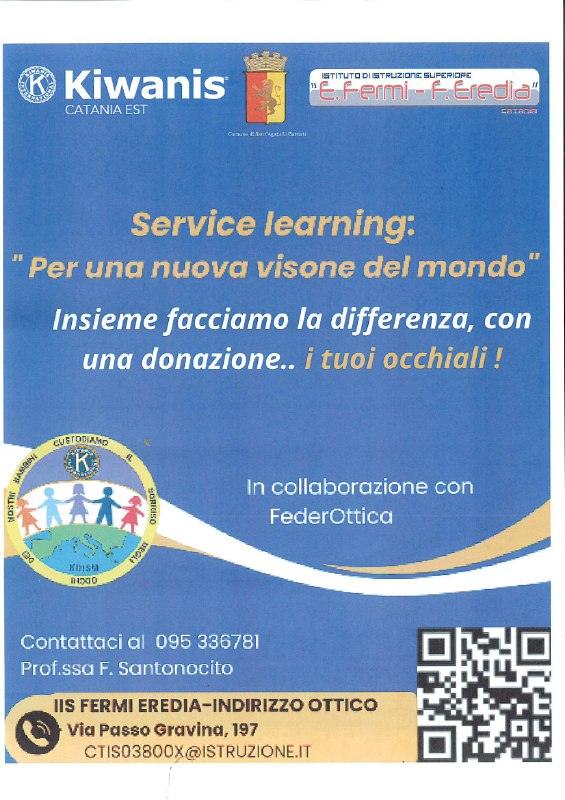 Service learning: per una nuova visione del mondo. Dona i tuoi occhiali.
