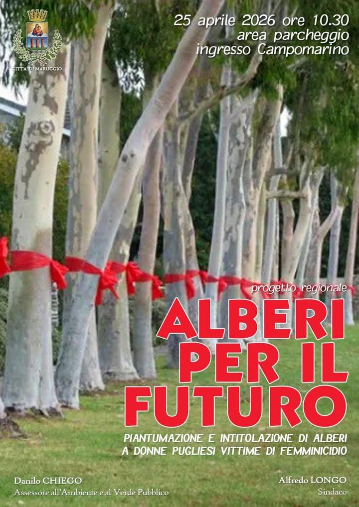 🌳 ALBERI PER IL FUTURO 🌳 📅 25 aprile 2026 🕥 Ore 10:30 📍 Area parcheggio – ingresso Campomarino Sabato 25 aprile avv...
