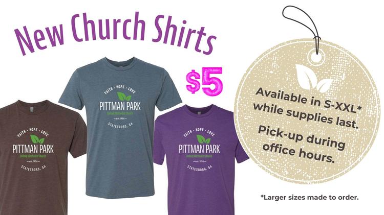 Church T-Shirts Still Available