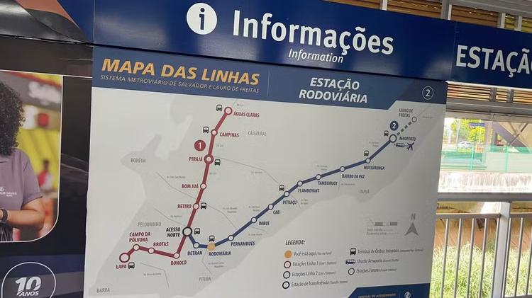 Seis meses após mudança da rodoviária, estações de metrô e BRT com mesmo nome ainda confundem passageiros em Salvador