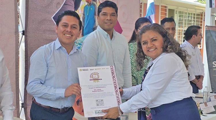Certifican a 62 planteles de Jojutla como "Escuelas Promotoras de la Salud"