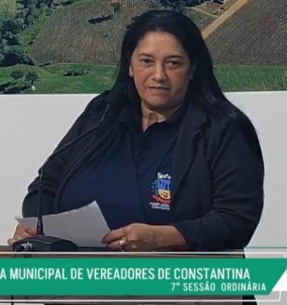 Pronunciamento da vereadora na sessão do dia 04/05