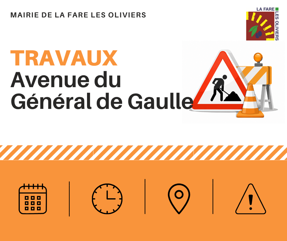 Travaux : avenue du Général de Gaulle