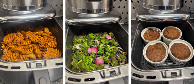 foods cooked in a cosori iconic air fryer