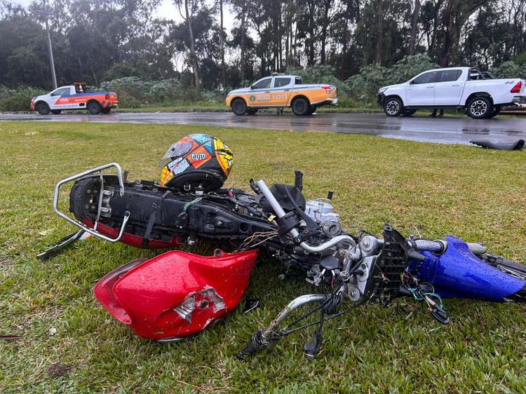 Homem tem perna amputada após acidente na ERS-122, em Caxias do Sul