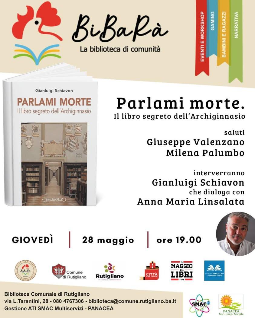 "𝓟𝓪𝓻𝓵𝓪𝓶𝓲 𝓶𝓸𝓻𝓽𝓮. Il libro segreto dell'Archiginnasio" di Gianluigi Schiavon Giraldi Editore  Il professore di...