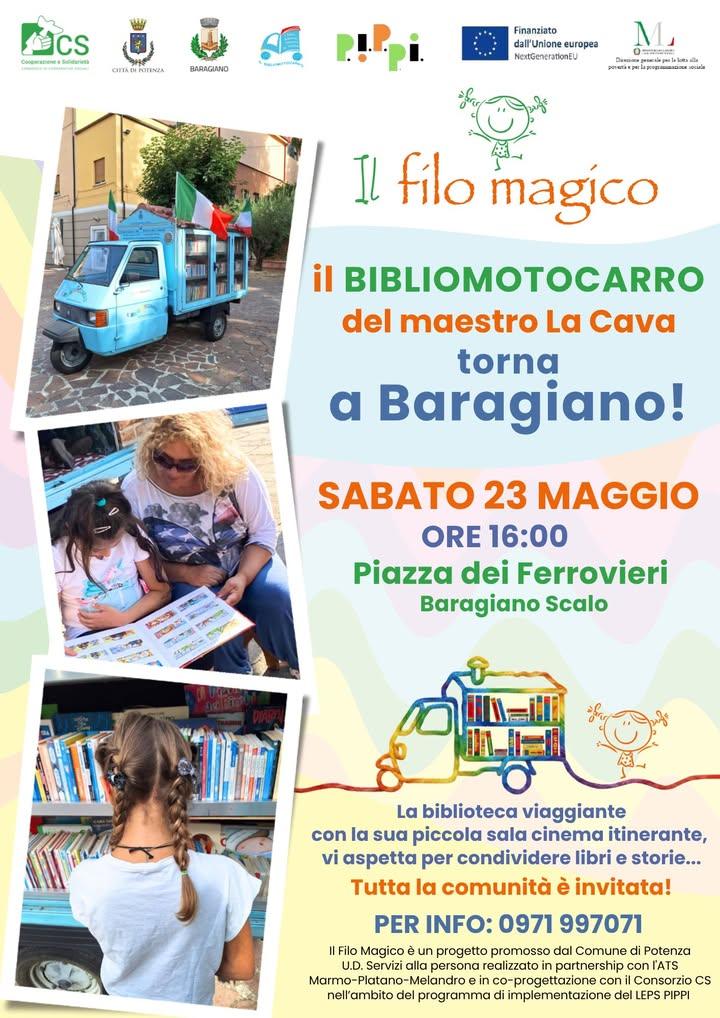 🪡🧵🛻📚🏃‍♀️🏃‍♂️ E il giro del #Bibliomotocarro, a cucire legami di comunità per i Comuni del Marmo-Platano-Melandro c...