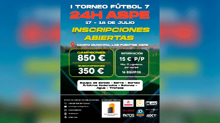 #Aspe: Vuelven las 24 Horas de Fútbol 7