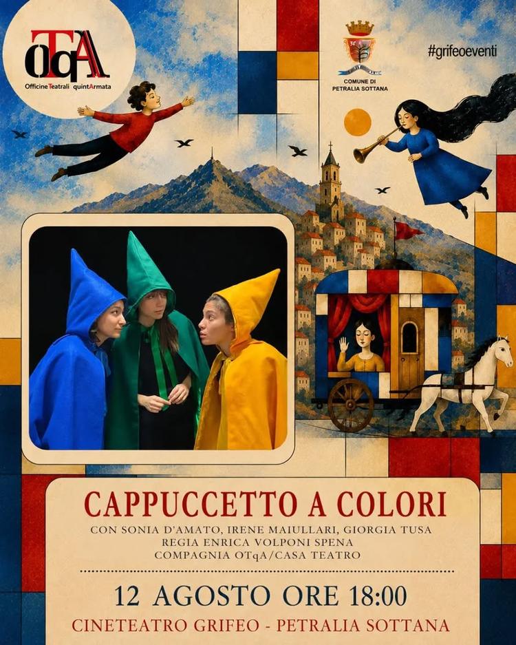 🚂LA CAROVANA DEI BAMBINI🚂  •VI Rassegna di Teatro per l'Infanzia• Secondo appuntamento al Grifeo con "CAPPUCCETTO A CO...
