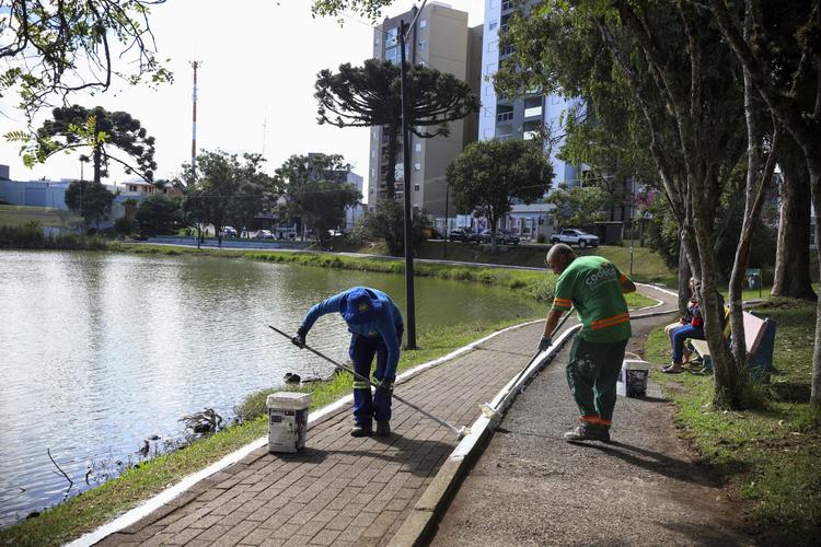 Parque da Lagoa do Rizzo&nbsp;recebe obras de revitalização