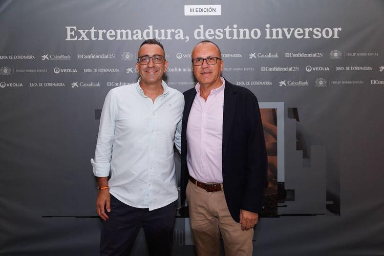 Benito Pineda y Enrique Hueso, del Ayuntamiento de Navalmoral.