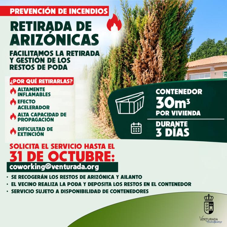 PREVENCIÓN DE INCENDIOS | RETIRADA DE ARIZÓNICAS