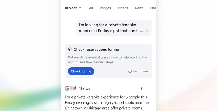 Agentic booking