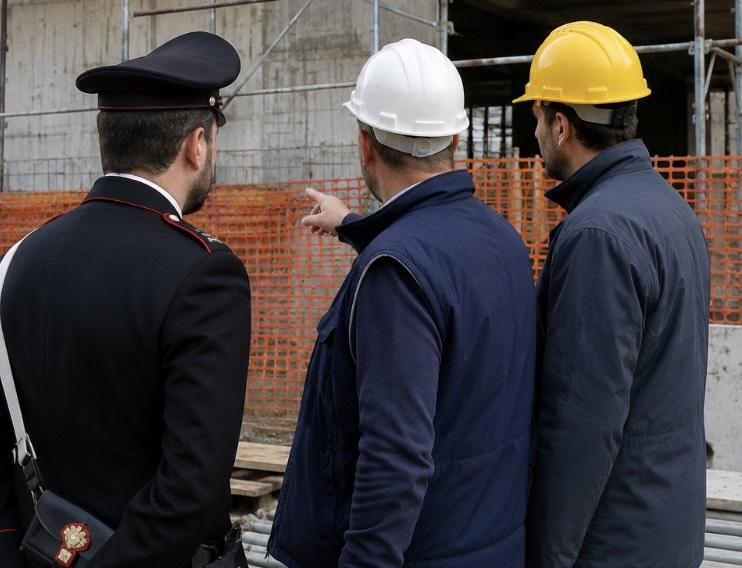 Mondragone, controlli in un cantiere edile: due imprenditori denunciati