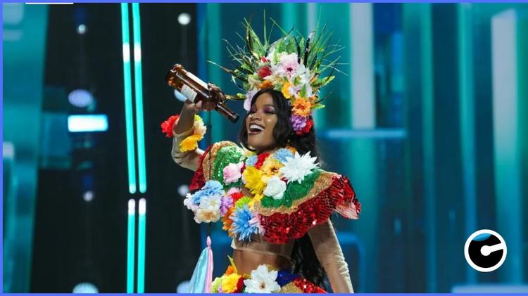 Le carnaval haïtien à l’honneur au Miss Grand International avec le costume de Valentchina Dantès