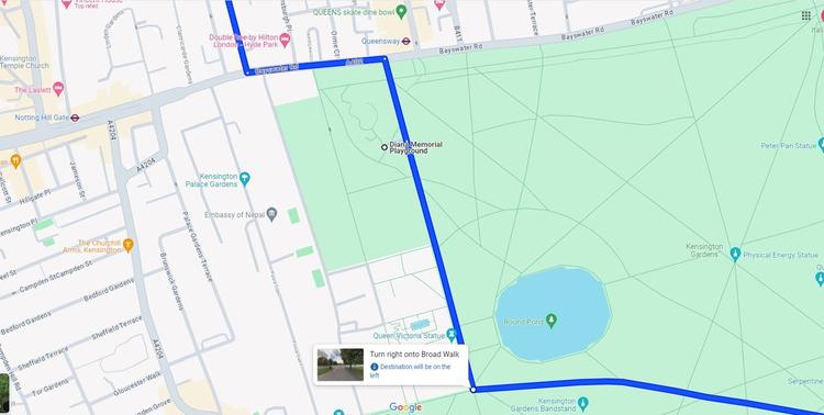 Part 6 of the 11km Piccadilly to Westfield Cycle to the Diana Memorial Playground