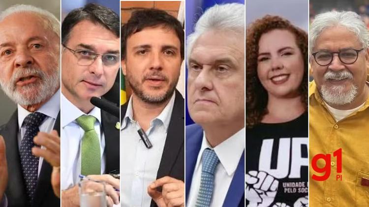 Datafolha no PI: Lula, 60%; Flávio Bolsonaro,19%; Renan Santos, 3%; Ronaldo Caiado, 2%; Samara, 2%;
Edmilson Costa, 1%