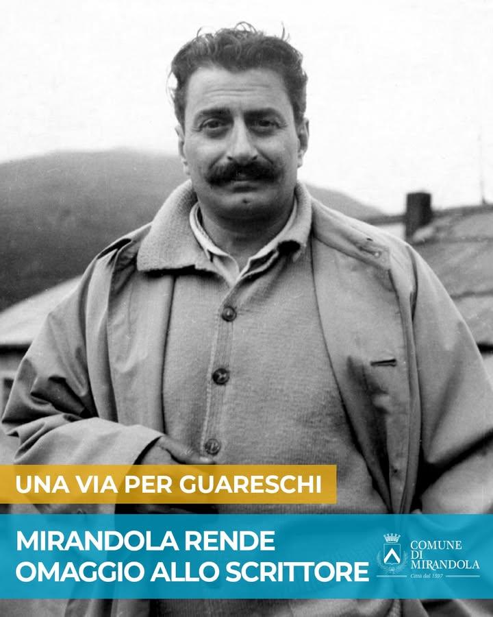 La Città di Mirandola rende omaggio a 𝗚𝗶𝗼𝘃𝗮𝗻𝗻𝗶𝗻𝗼 𝗚𝘂𝗮𝗿𝗲𝘀𝗰𝗵𝗶, scrittore, giornalista e umorista tra i protagonisti della cultura i...