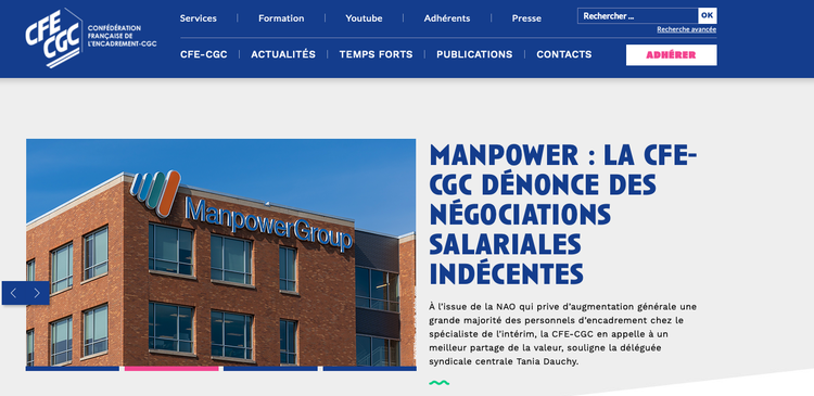 Manpower : la cfe-cgc dénonce des négociations salariales indécentes