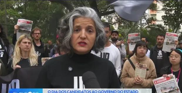 Vivian Mendes, candidata ao governo de SP pela UP, promete priorizar combate à violência contra mulheres