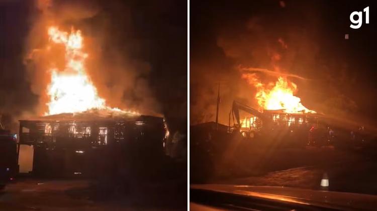 VÍDEO: Incêndio destrói restaurante e floricultura às margens da RSC-287 em Santa Cruz do Sul