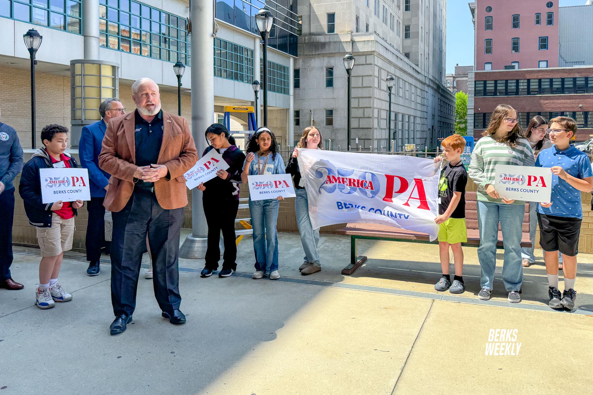 Berks County raises America250PA flag ahead of nation’s 250th anniversary