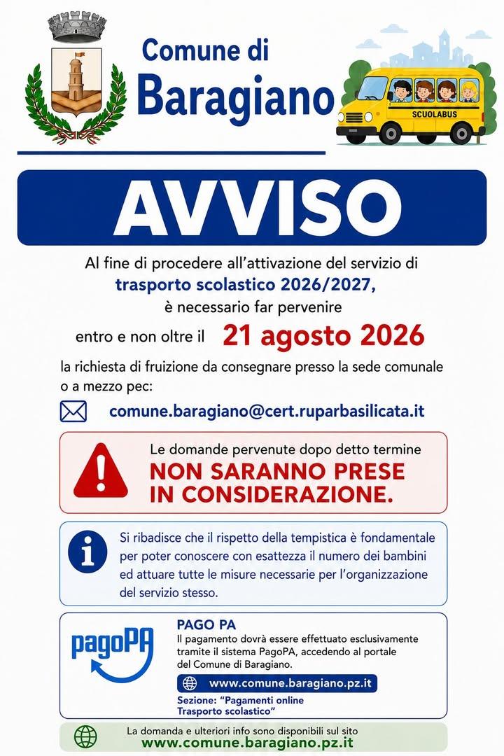 Amministrazione Comunale di Baragiano Posted