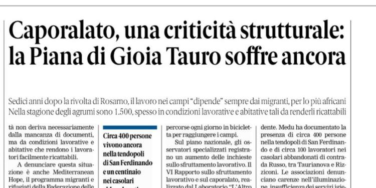Rassegna stampa 09-06-2026 edizioni Calabria