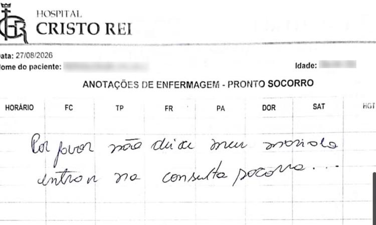 'Eu tinha medo por causa da minha filha', diz mulher que usou prontuário de hospital do Paraná para escrever pedido de socorro e denunciar marido