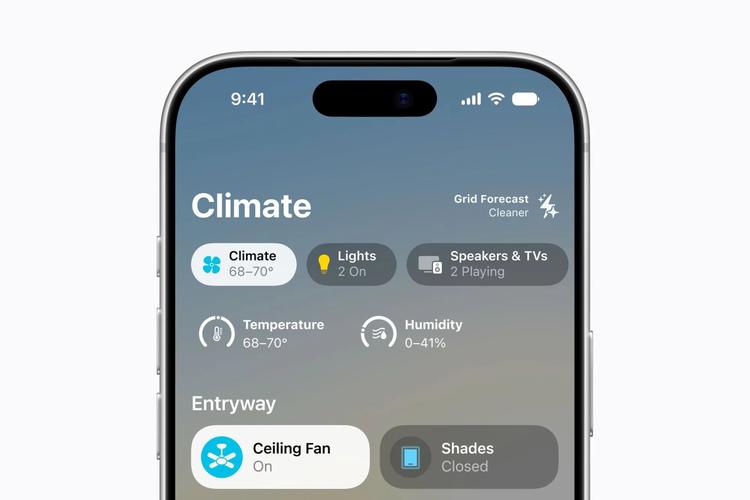 apple smart thermostat settings in apple home app