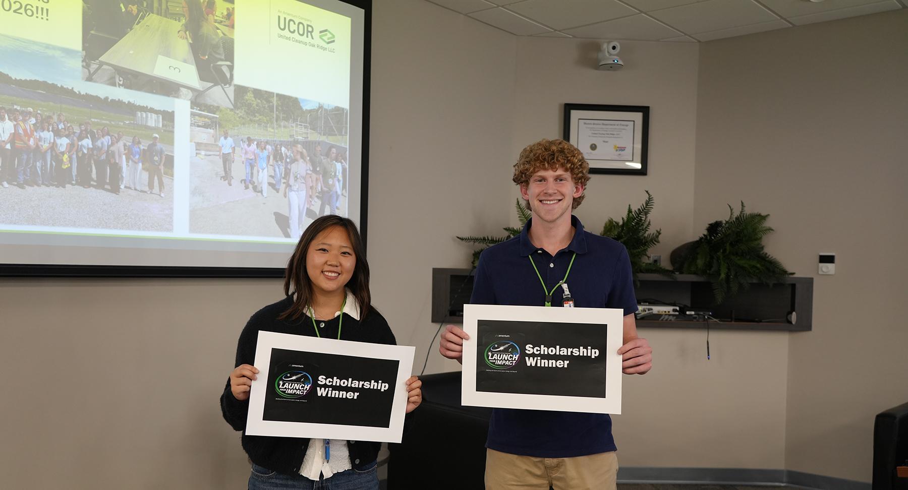 Two UCOR interns receive Amentum scholarships