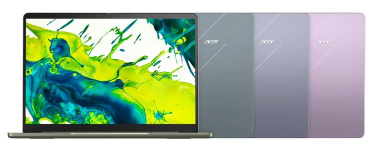 all four colors of the acer swift air 14