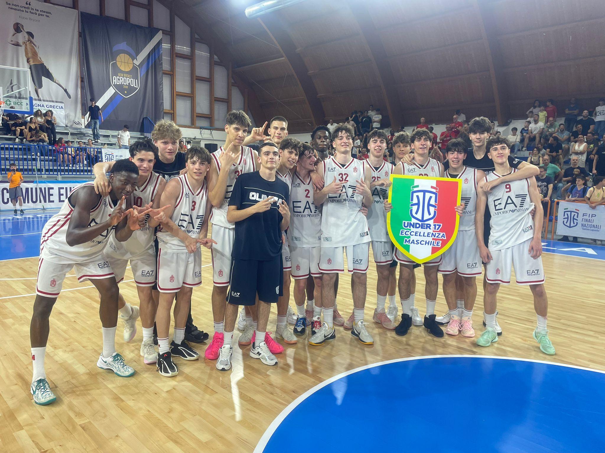 Sport: Olimpia Milano conquista il titolo Under 17 di Eccellenza ad Agropoli