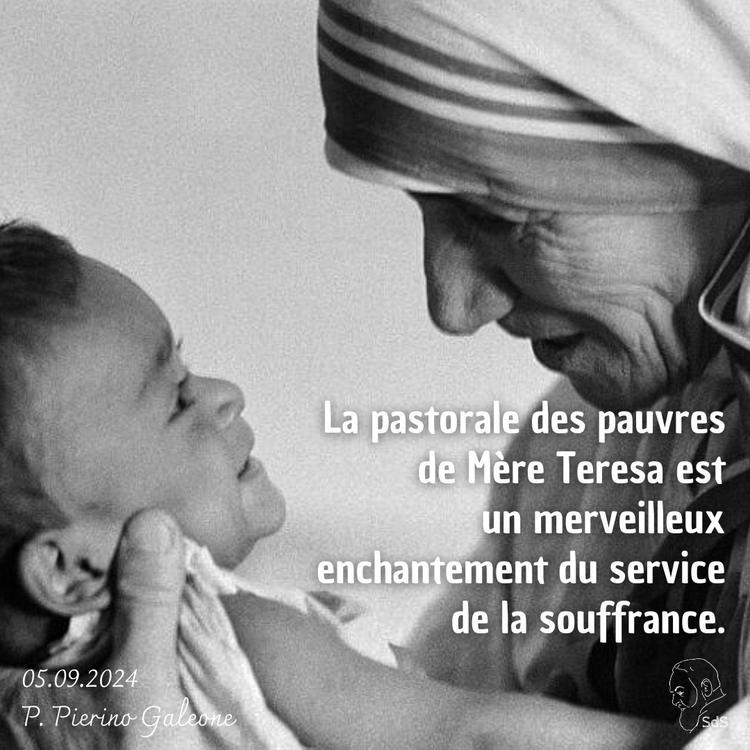05.09.24
La pastorale des pauvres de Mère Teresa est un merveilleux enchantement du service de la souffrance.

Père Pierino Galeone
