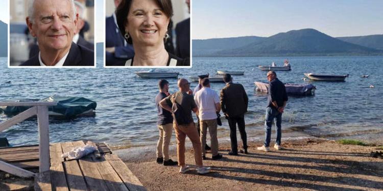 Sommozzatori all'opera al Lago di Vico: disperso da ieri Luigi Cavallari, marito della ministra Roccella
