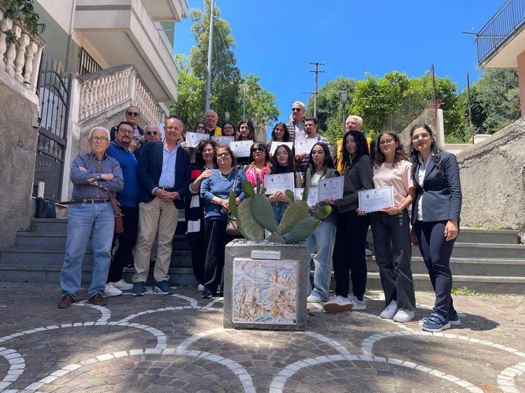 Valorizzazione della scalinata Era San Domenico, premiati gli studenti del “Guttuso”