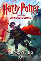 The cover of Harry Potter and the Sorcerer's Stone by J.K. Rowling