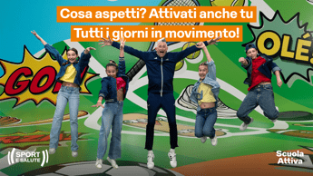 Sport e Salute, al via il contest 'attiviamoci tutti i giorni in movimento' per 2,3 milioni di studenti