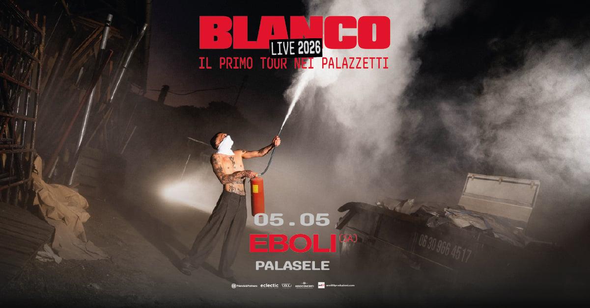 Blanco debutta al PalaSele di Eboli: il ritorno live tra rock e introspezione