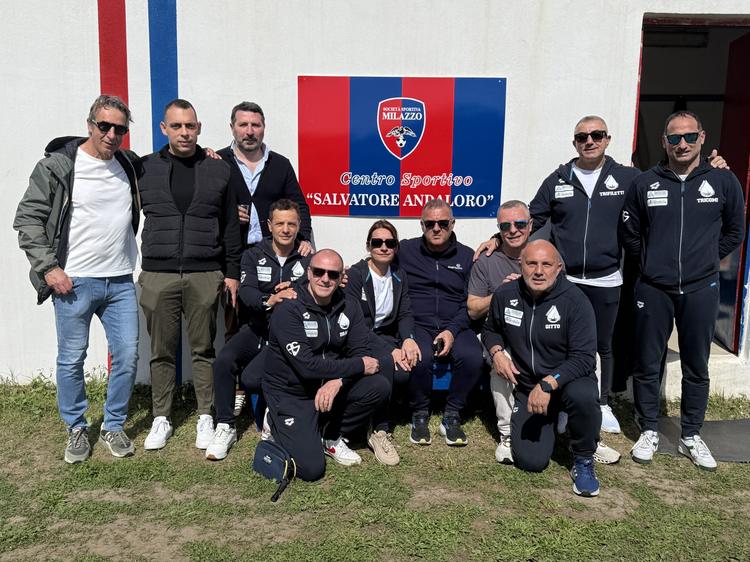 La Ss Milazzo inaugura lo Stadio delle Palme. Intitolato al compianto dirigente Salvatore Andaloro