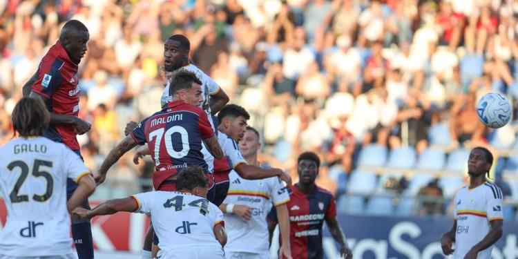 Decide Daniel Maldini: il Cagliari batte il Lecce e sale a quota 6 in classifica