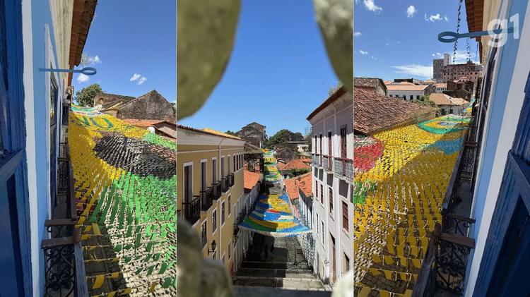 São João e Copa do Mundo: ruas de São Luís ganham decoração que une tradição junina e torcida pelo hexa