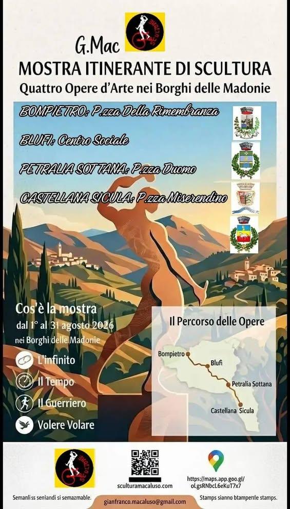 Petralia Sottana ospita la mostra itinerante dello scultore Gianfranco Macaluso, che ogni settimana esporrà una propria...