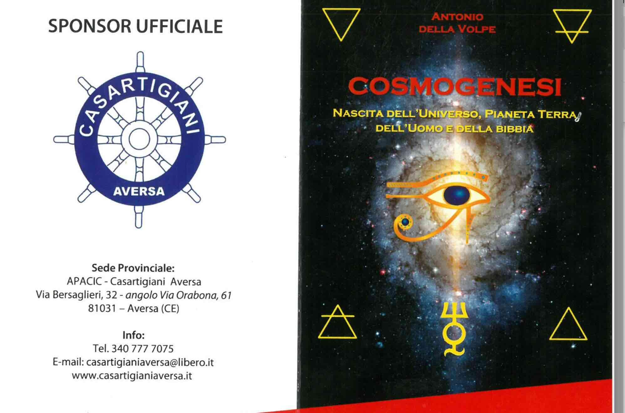 Aversa, “Cosmogenesi”: Antonio della Volpe presenta il suo libro sull’origine dell’Universo, dell’uomo e della vita