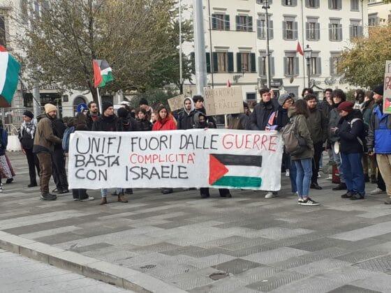 Ateneo Firenze: presidio per la Palestina ed occupazione in Brunelleschi