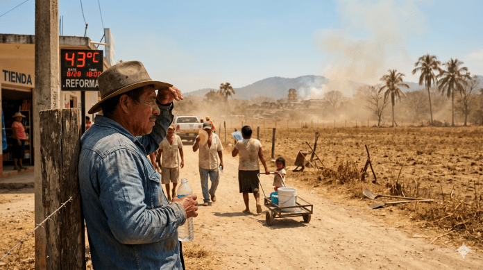 Onda de calor en Chiapas: hasta 45°C en el noreste, alerta SMN
